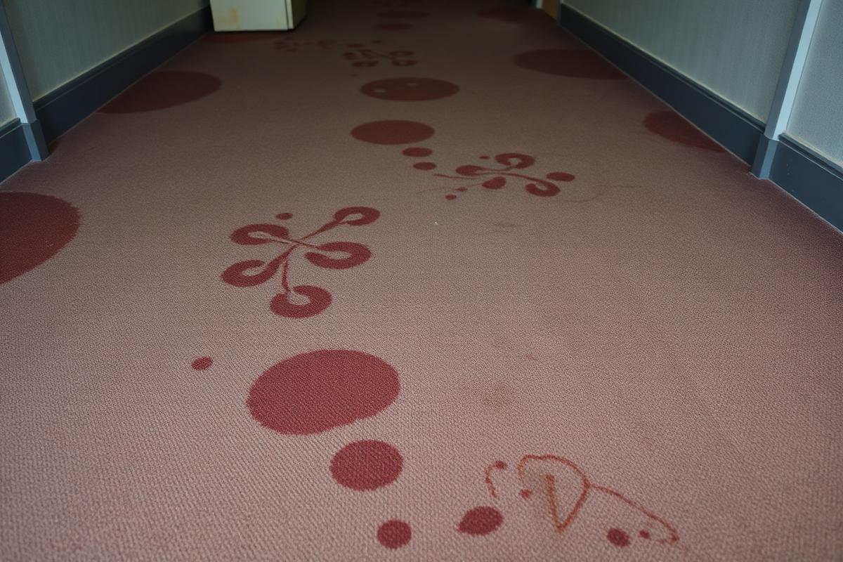 Office carpet deep clean — before cleaning